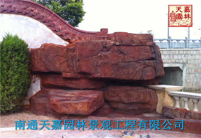 上海海灣園沿河道假山工程現(xiàn)場(chǎng)圖