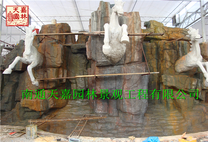 上海崇明島港城生態(tài)園仿真包裝現(xiàn)場(chǎng)圖